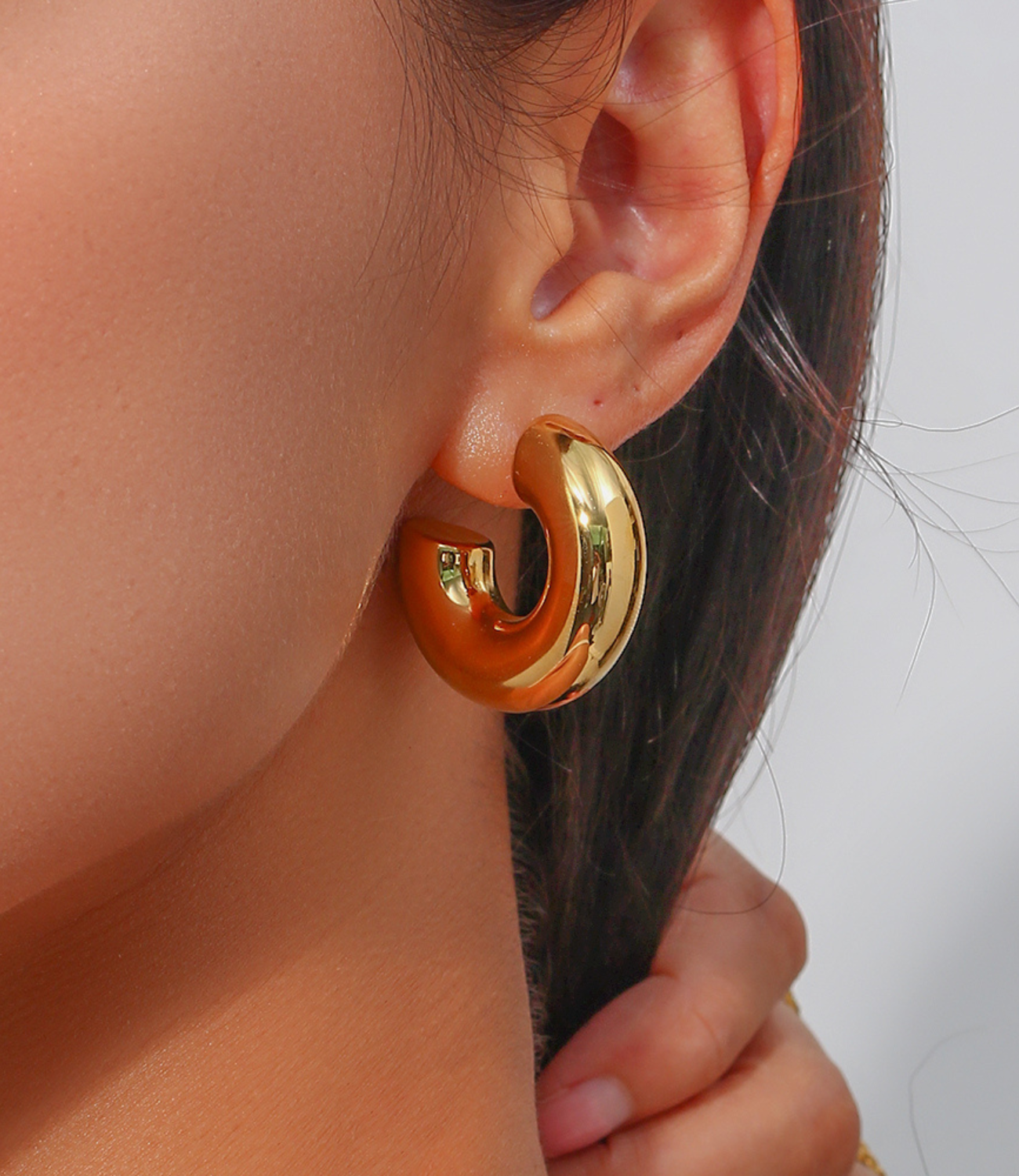Chunky Hoops Gold
