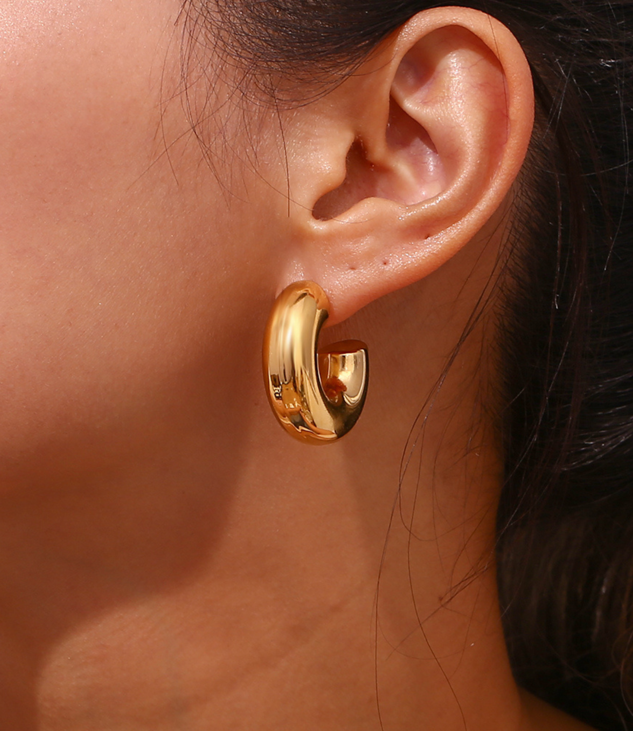 Chunky Hoops Gold