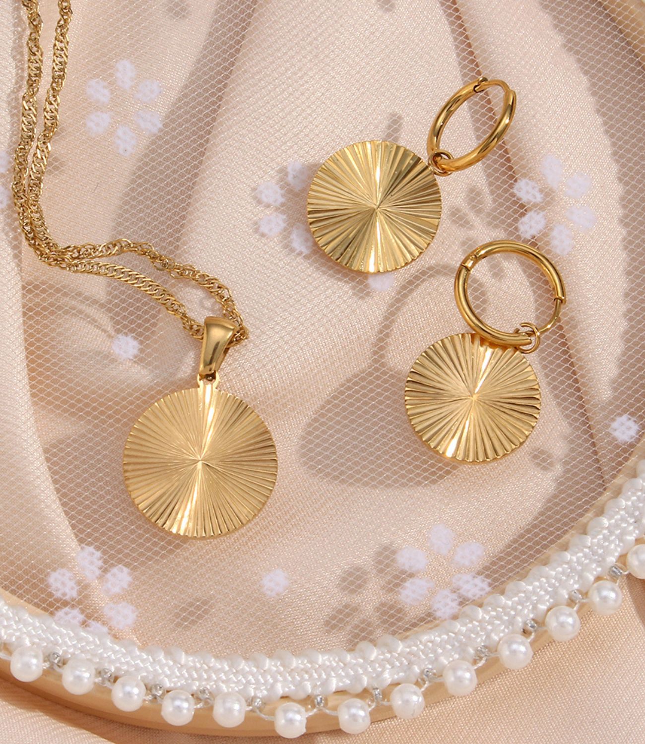 Circle Charm Earrings