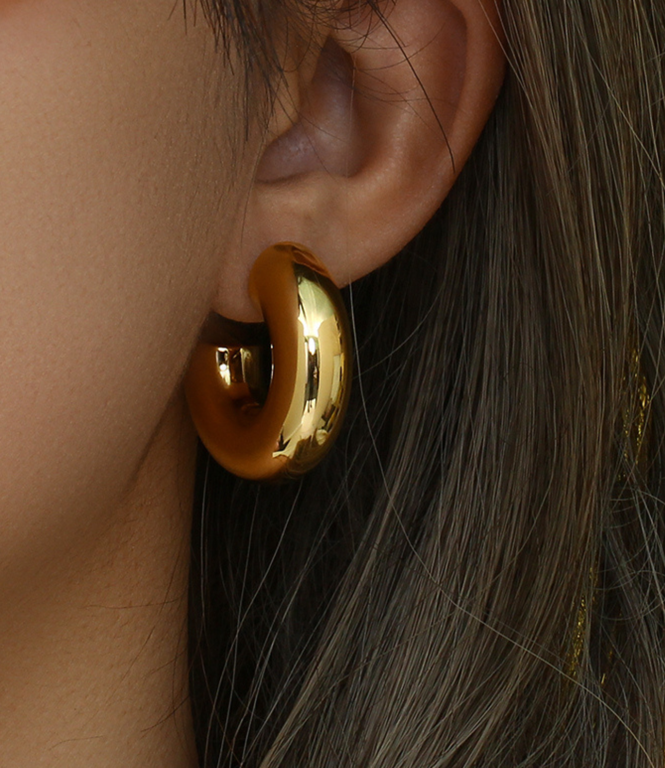 Chunky Hoops Gold