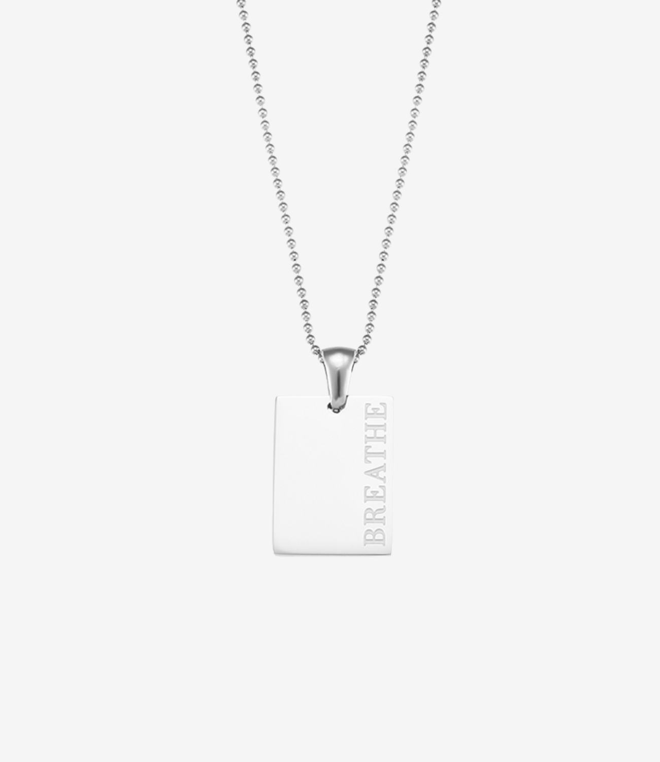 Breathe Necklace Silver