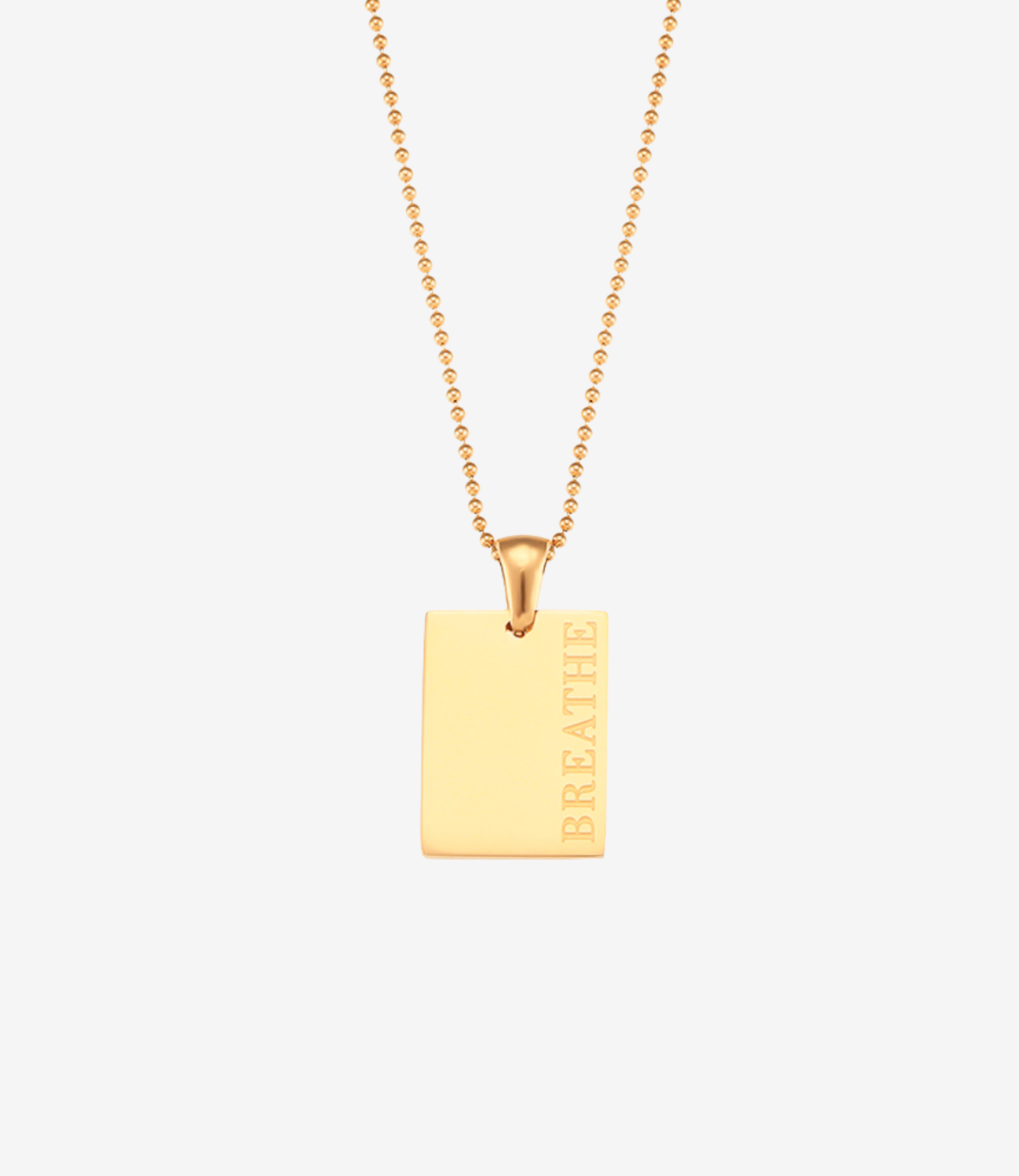 Breathe Necklace Gold