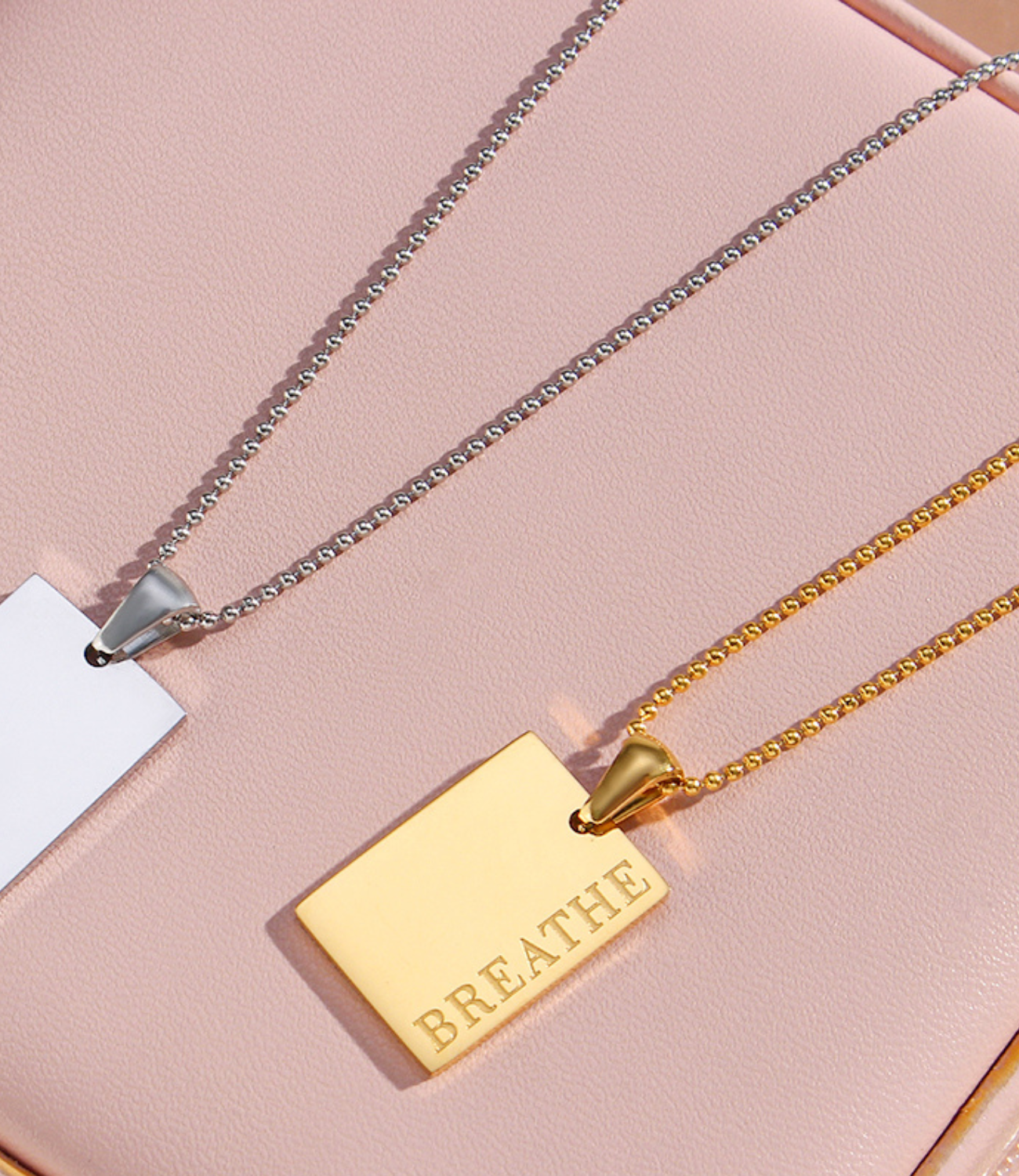 Breathe Necklace Gold