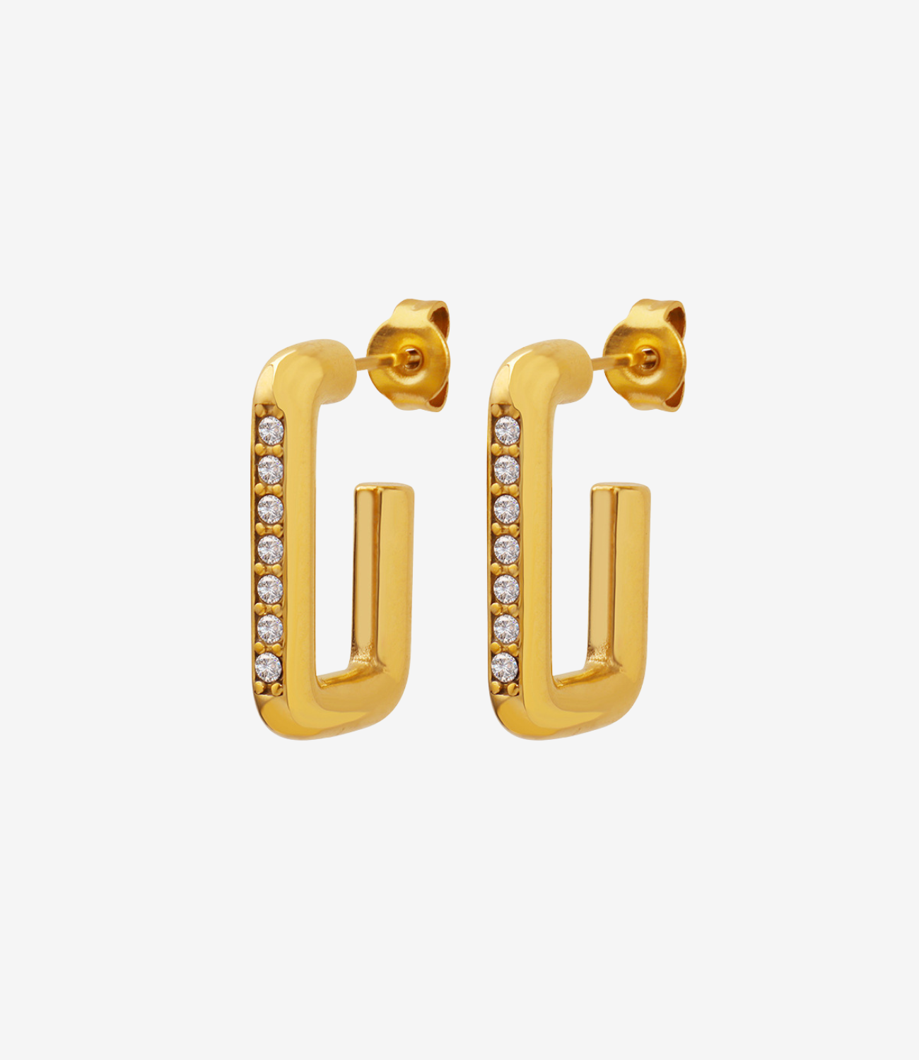 Diamond Elegance Earrings Gold