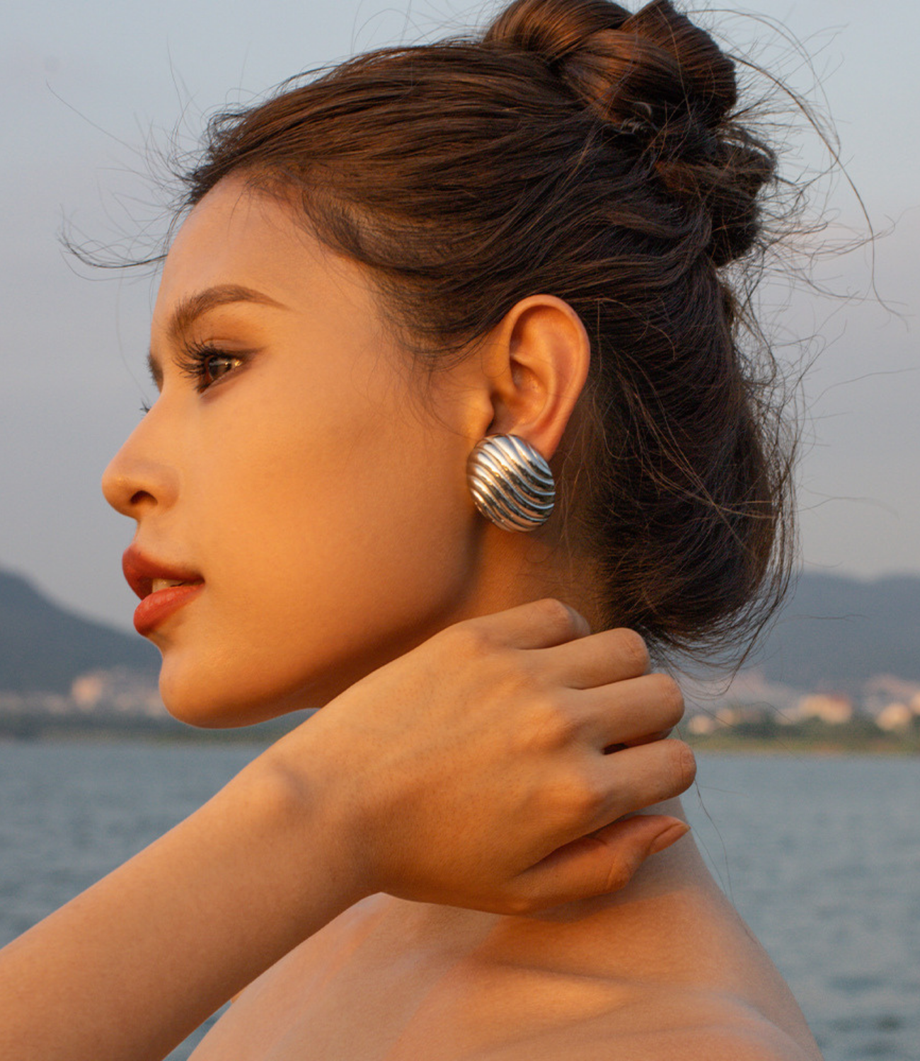 Tokyo Earrings Silver