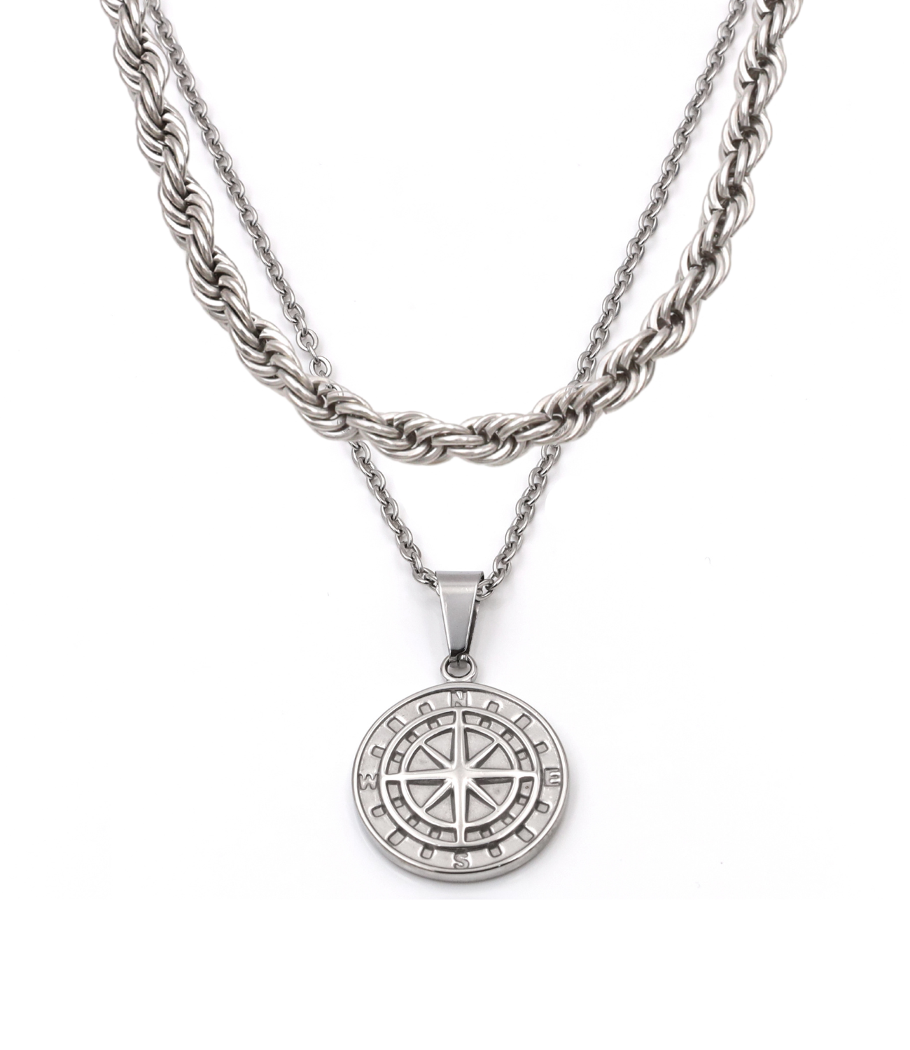 Compass x Rope Set (Silver)
