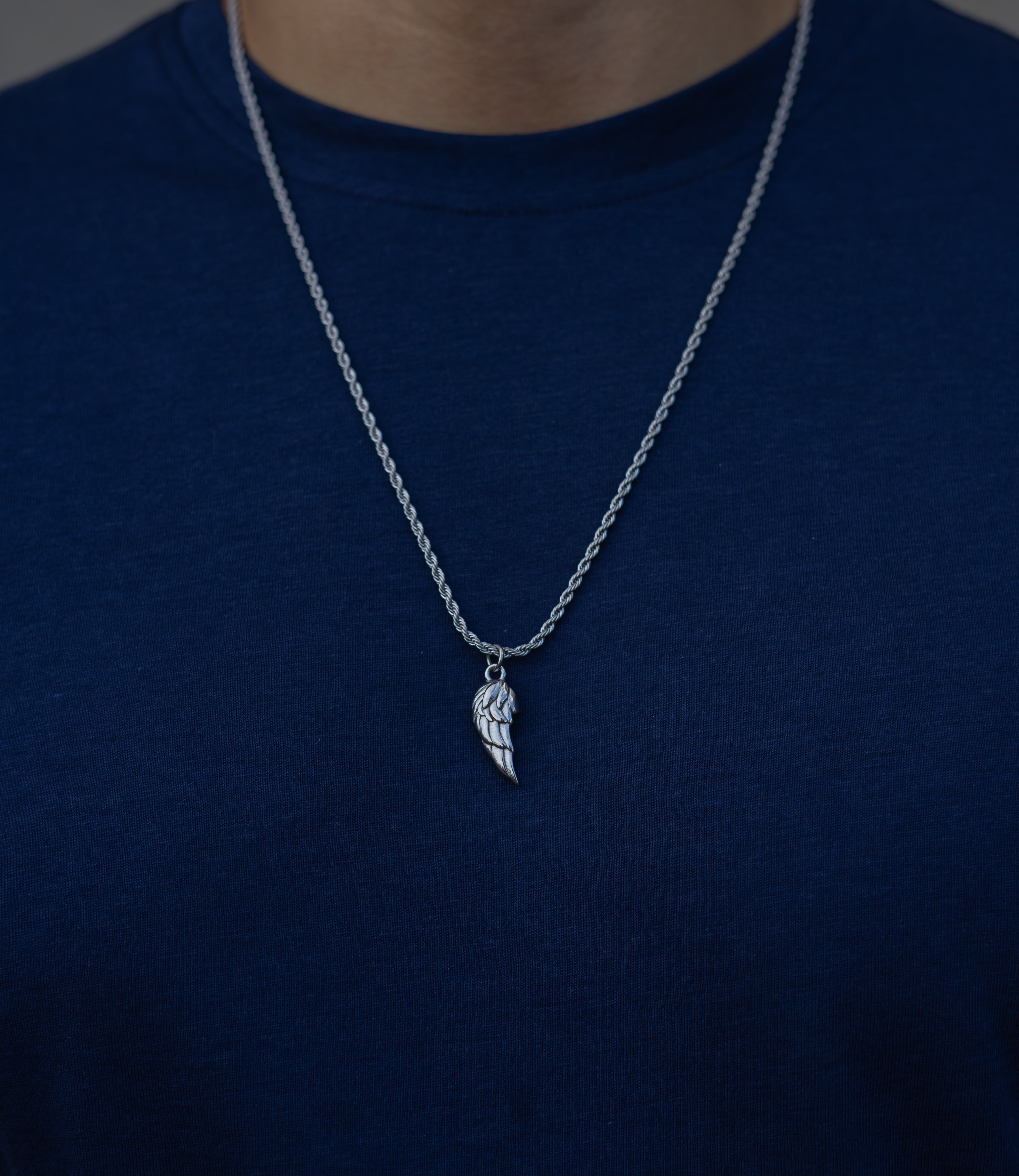 Wing Necklace Silver